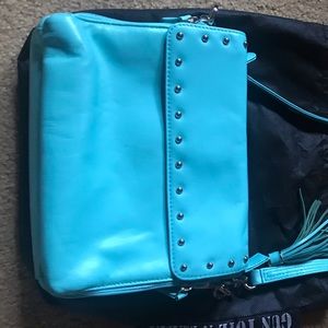 GTM Concealed Carry Purse -bright light blue/aqua